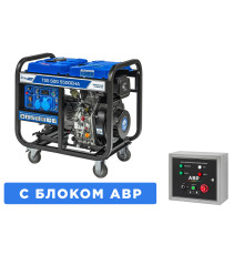 Дизельный генератор 5 кВт TSS SDG 5500EHA однофазный с разъемом АВР